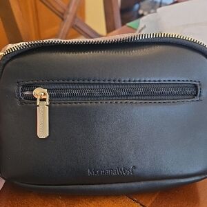 Montana West Black Belt Bag Sleek Design